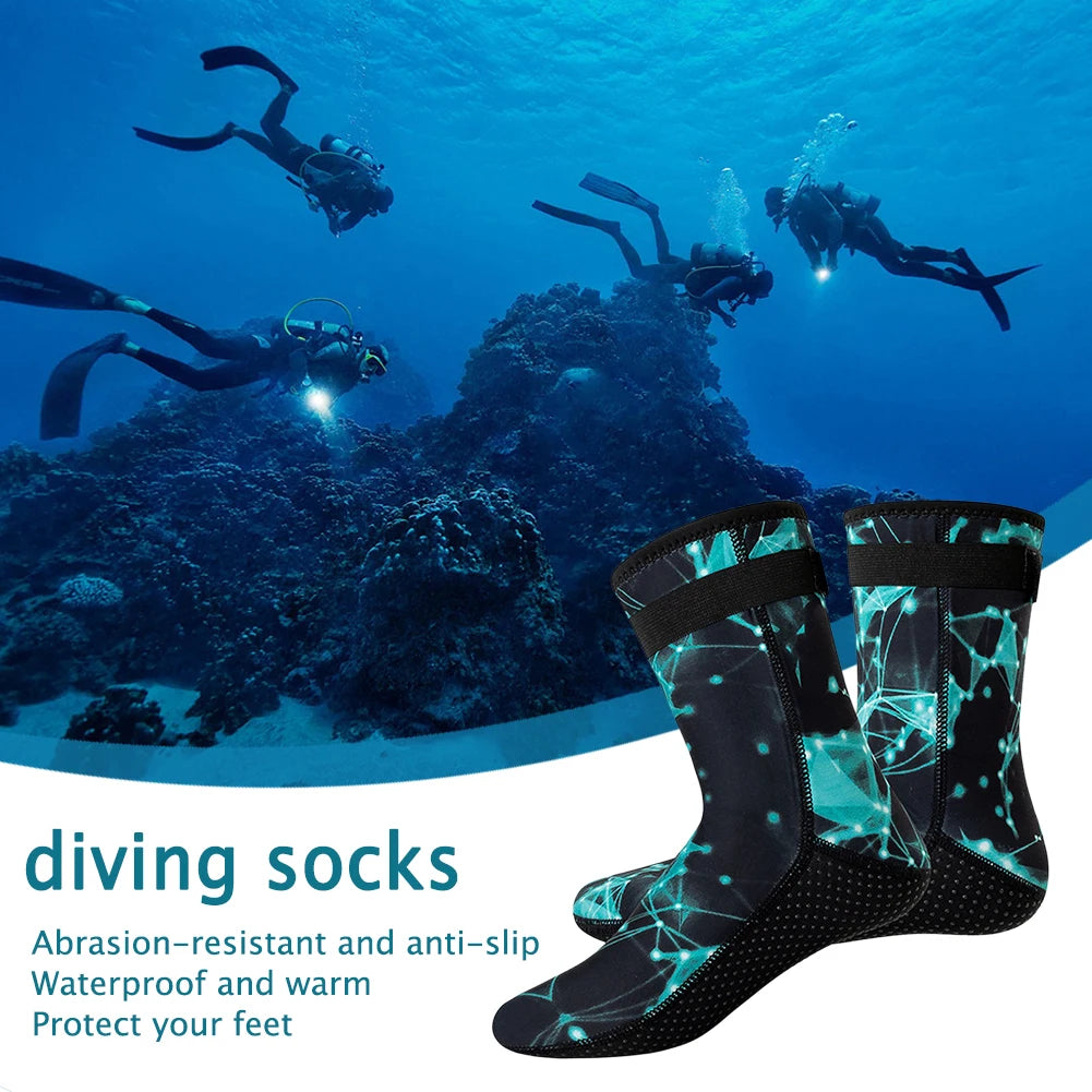 Unisex Neoprene Diving Socks For Snorkeling And Water Sports