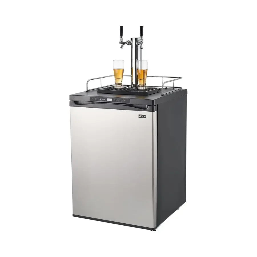XMSJ Beer Kegerator Dual Tap Home Draft Dispenser for Ball Lock