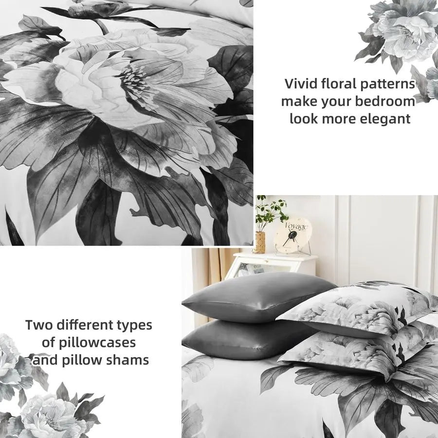 Bed In A Bag 7 Piece Botanical Print Comforter Set
