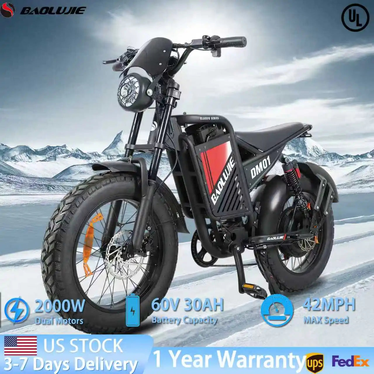 Baolujie DM01 Electric Ebike For Adults