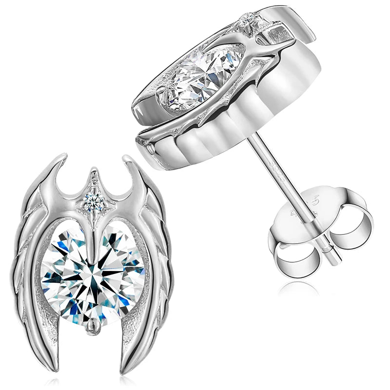 Iceoutbox Moissanite Square Stud Earrings 925 Sterling Silver