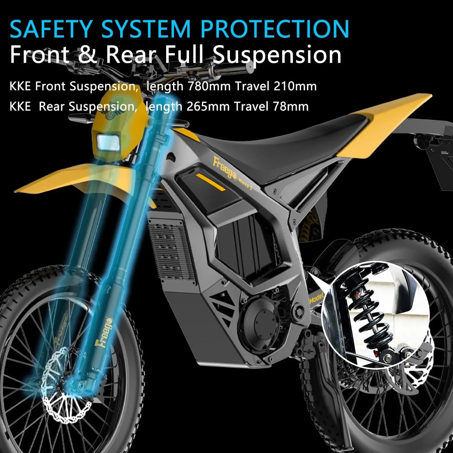 Freego 8000W Electric Dirt Bike Mid Drive Off Road