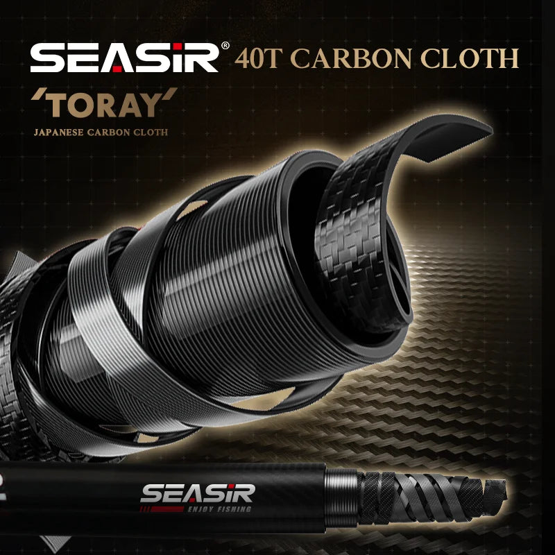 SeaSir Ultralight Carbon Fishing Rod Spinning And Baitcasting