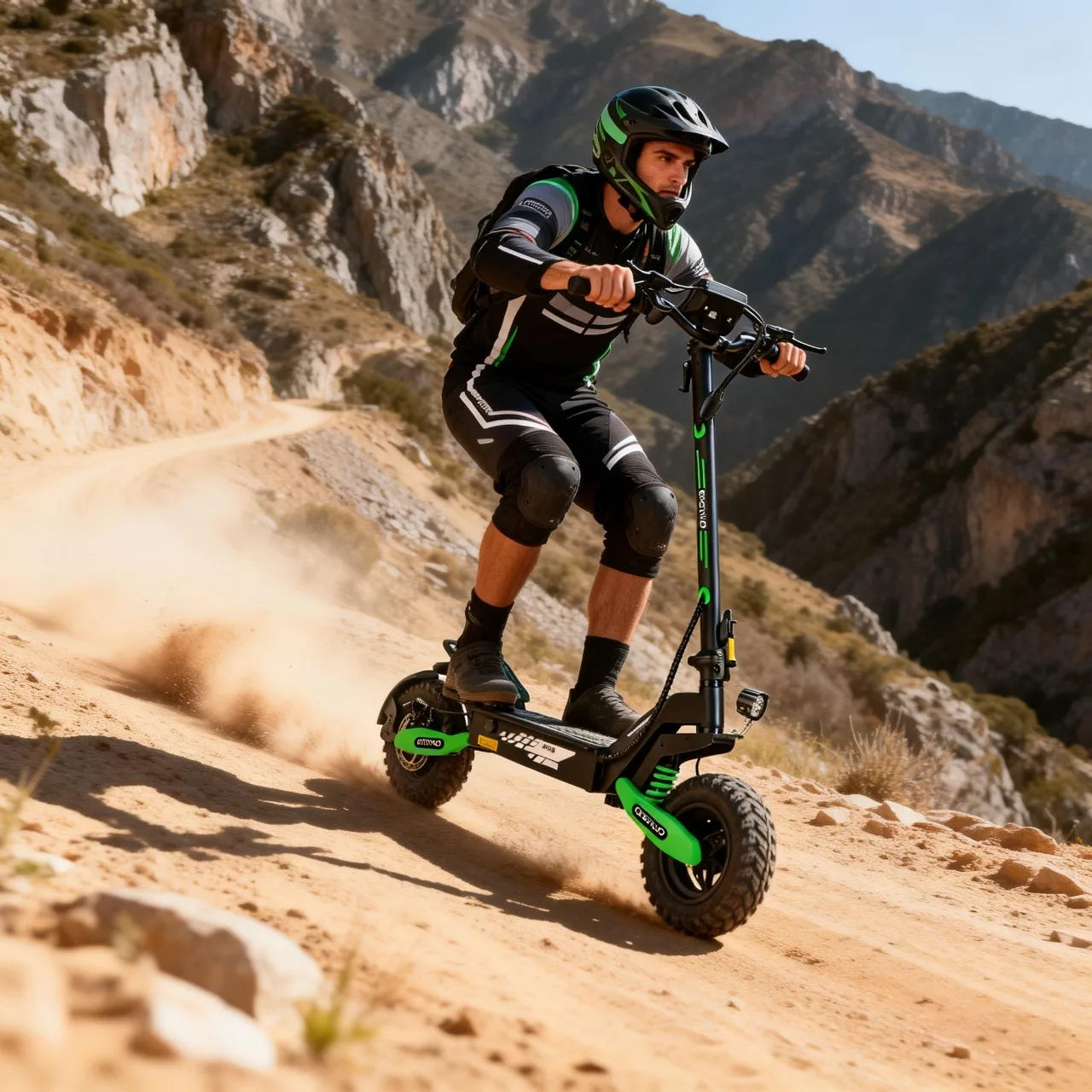 EOEOTWO GT06 Offroad Electric Scooter 1200W Dual Suspension 30MPH