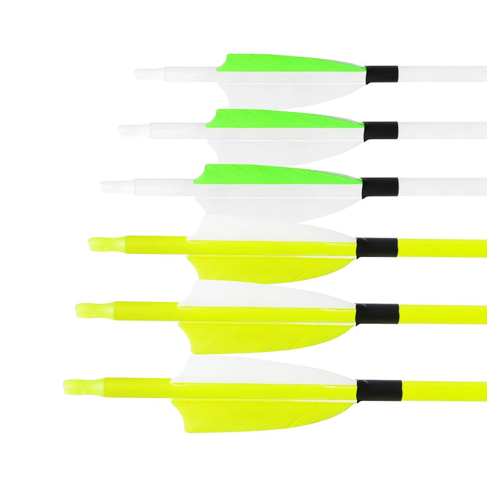 Surwolf Mixed Carbon Arrows Turkey Feathers SP500 12pcs