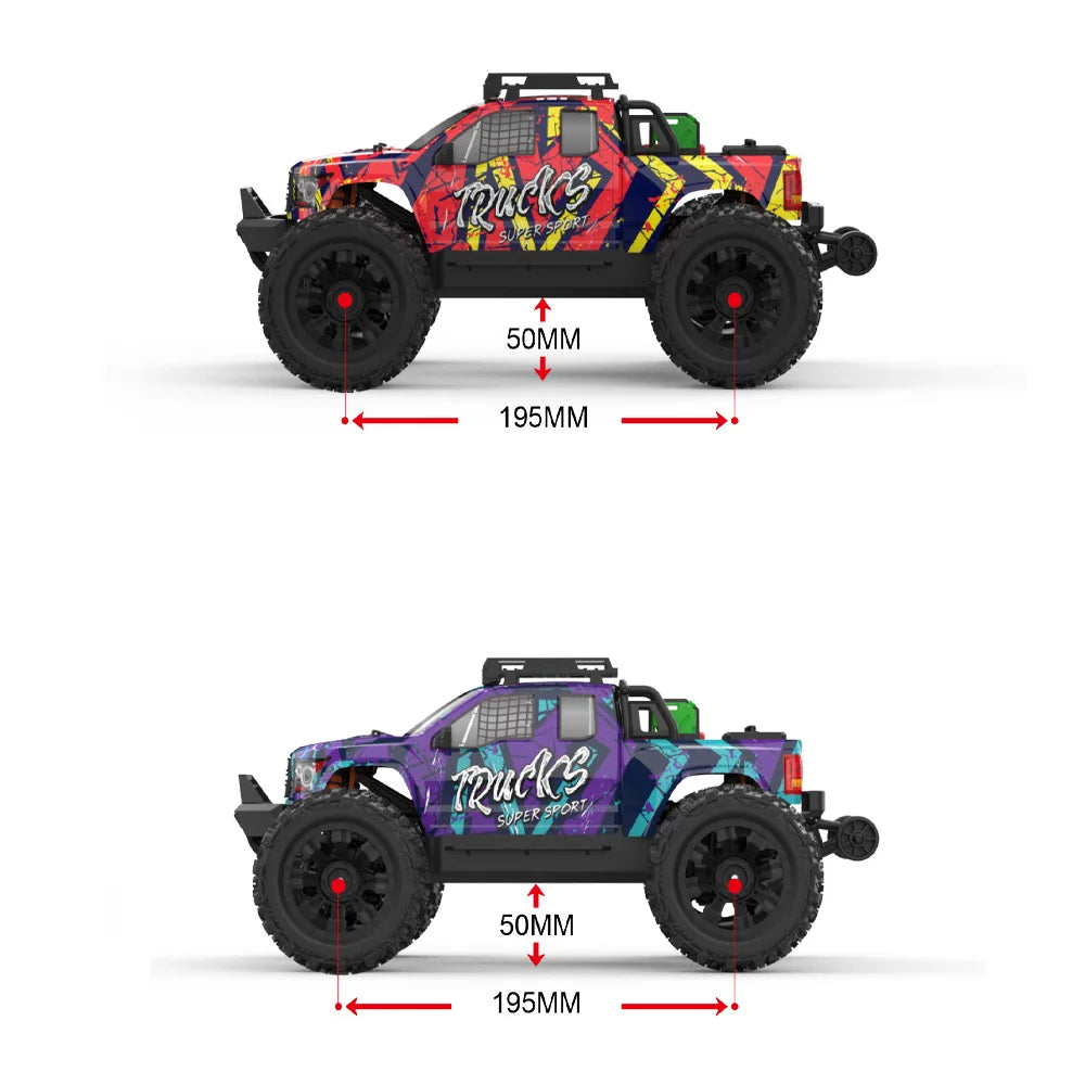 JIUSICE PT14R RC Car 4WD Brushless Motor