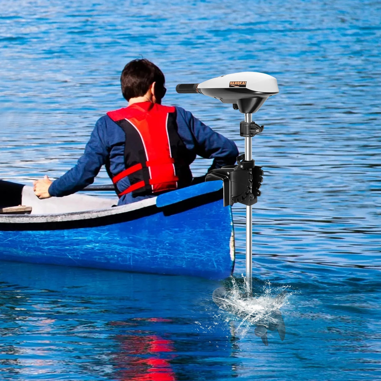 Hign Electric Outboard Motor 660W 12V Trolling Engine 5F 2R